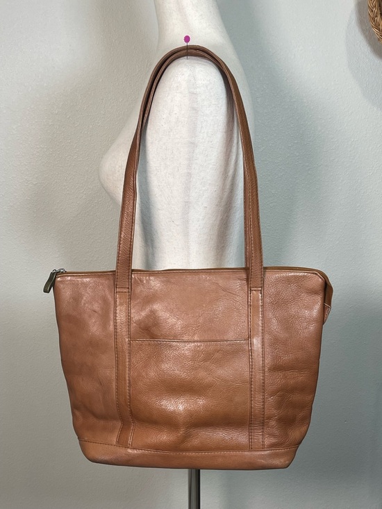 Wilsons Leather Handbags - Vintage Y2K Wilson’s Adventure Bound Brown Leather Two Handle Purse Bag Tote